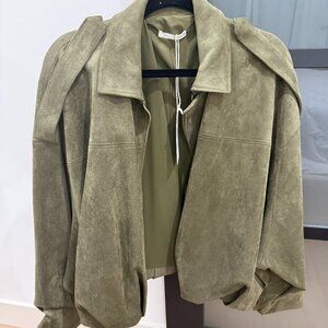 ZARA Green Khaki Bomber Jacket NWT Size M 4344/655/533